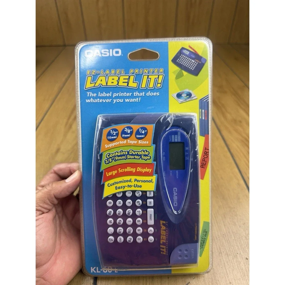 Casio KL-60L Label Maker Thermal Printer Compact System NIB Sealed‎